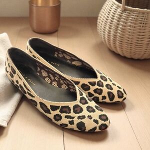 Animal Print Slip-ons Bohemian Casual Fabric Flats Neutral Kelly & Katie / 9.5